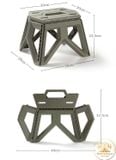  Ghế nhựa gấp gọn, ghế xếp mini chịu lực cao, ghế đẩu gấp gọn trong nhà, du lịch, cắm trại dã ngoại 