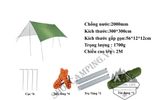  Bộ tăng trụ 3x3m, 3x4m và 3x5m, bộ tarp dành cho dã ngoại cắm trại (kèm 2 cây trụ, dây và cọc) 