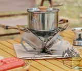 Bếp nướng lắp ghép lục giác mini, bếp cắm trại dã ngoại inox 430 