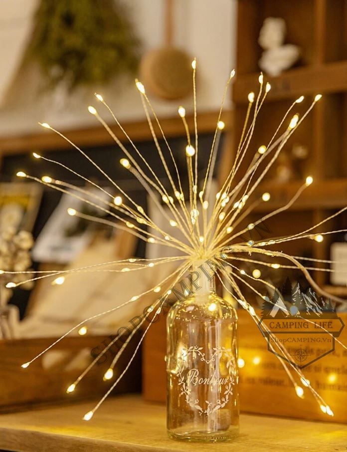  Đèn Led Pháo Hoa Decor Phòng, Trang Trí Sân Vườn, Giáng Sinh 