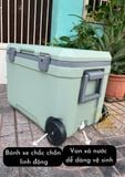  Thùng đá giữ nhiệt 45L có bánh xe kéo, thùng đựng đá, thùng giữ nhiệt du lịch, cắm trại dã ngoại 