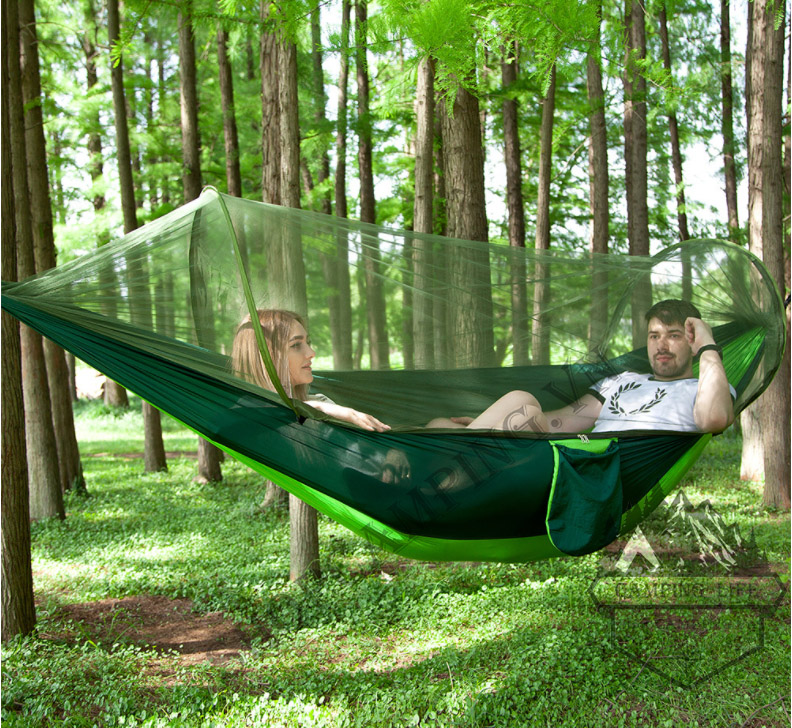 Hamaca Portátil con Mosquitero: ¡Tu Refugio Perfecto al Aire Libre! - Hamaca Portátil Con Toldillo Anti Mosqui