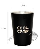  Bộ 4 ly Coolcamp 350ml inox 304, set ly inox xếp gọn kèm túi đựng 