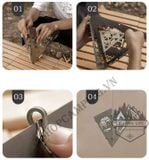  Bếp sưởi treo, bếp sưởi lắp ghép decor dành cho cắm trại dã ngoại 