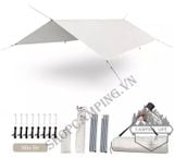  Bộ tăng trụ màu be 3x4m/3x5m dành cho cắm trại dã ngoại 