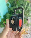  Đèn led mini siêu sáng móc chìa khóa, đèn pin bỏ túi 6 chế độ, dã ngoại, phượt cắm trại 