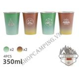  Set 4 ly Inox CampLeader 304 cao cấp kèm túi đựng 