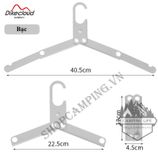  Móc treo đồ hợp kim nhôm có thể gấp gọn 2 cấp tiện lợi 