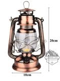  Đèn bão Led ánh sáng vàng Decor trang trí nhà cửa, cắm trại dã ngoại dùng pin 18650 