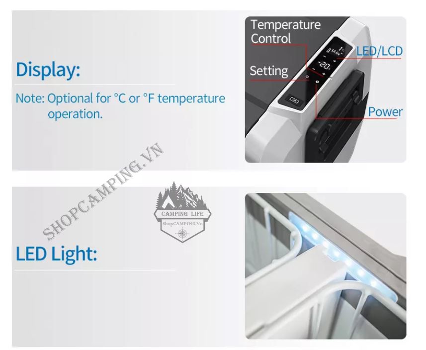  Tủ lạnh LG T60 60 Lít Alpicool 2 ngăn riêng biệt, tủ lạnh xe hơi, tủ lạnh trong nhà tiện lợi [CHÍNH HÃNG] 