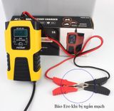  Sạc bình ắc quy 6V 12V dải Pin 4Ah - 40Ah FOXSUR dòng sạc 2A, tự ngắt khi đầy, phục hồi ắc quy khử sunfat, chống ngược cực 