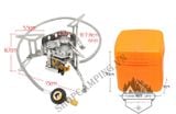  Bếp ga mini dã ngoại chống gió hiệu Halin 3 đầu đốt ( kèm đầu chuyển ga) 