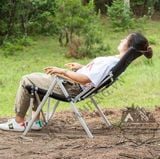  Ghế xếp thư giãn có ngả lưng khung nhôm, ghế gấp gọn size lớn dã ngoại cắm trại 