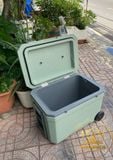  Thùng đá giữ nhiệt 45L có bánh xe kéo, thùng đựng đá, thùng giữ nhiệt du lịch, cắm trại dã ngoại 