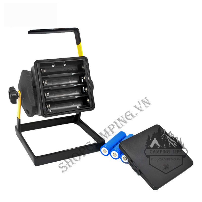  Đèn led siêu sáng xách tay W807 công suất 50w, đèn pin tích điện du lịch, cắm trại dã ngoại 