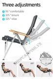  Ghế xếp thư giãn có ngả lưng khung nhôm, ghế gấp gọn size lớn dã ngoại cắm trại 