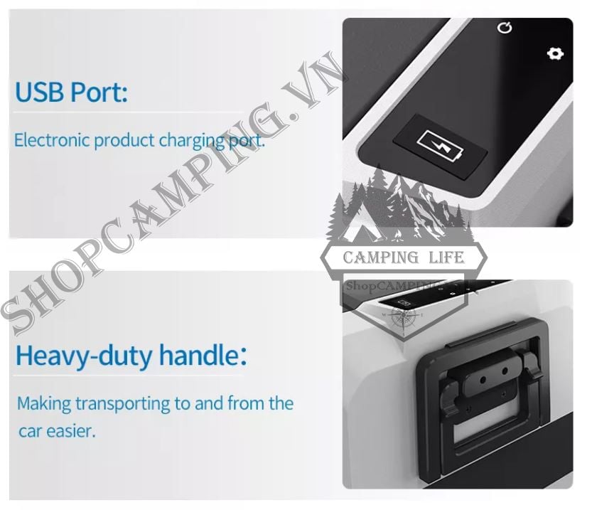  Tủ lạnh LG T60 60 Lít Alpicool 2 ngăn riêng biệt, tủ lạnh xe hơi, tủ lạnh trong nhà tiện lợi [CHÍNH HÃNG] 