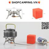  Bếp ga mini gấp gọn chống gió Halin không cần đầu chuyển, bếp ga du lịch cắm trại Camping VietNam 