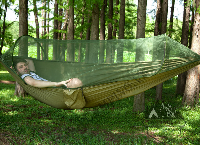 Hamaca Portátil con Mosquitero: ¡Tu Refugio Perfecto al Aire Libre! - Hamaca Portátil Con Toldillo Anti Mosqui
