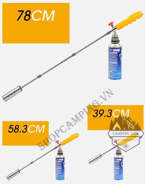  Đèn khò ga lớn nồi dài dành cho cắm trại du lịch dã ngoại 
