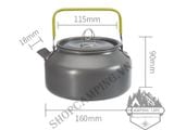  Ấm đun nước dã ngoại, ấm hợp kim nhôm mini cắm trại, phượt, leo núi, dã ngoại 