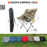  Ghế xếp dã ngoại, ghế gấp gọn Hitorhike khung thép chịu tải 120kg, ghế xếp gọn cắm trại, du lịch 