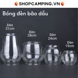  Bóng đèn bão, chụp đèn thủy tinh 