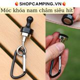  Móc khóa nam châm đa năng, bộ nam châm siêu hít cắm trại, dã ngoại 