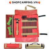  Túi đựng cọc lều cắm trại siêu bền, túi vải đựng dụng cụ dã ngoại 