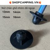  Nút bịt chân ghế, đế cao su bịt chân ghế nhôm phi 13mm và 15mm ( bộ 4 nút) 