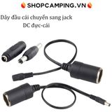  Dây đầu tẩu cái cắm nguồn oto chuyển sang jack DC đực - cái 