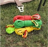  Dây dù cột lều bạt phản quang 4mm dài 4m kèm khóa nhôm,dây cột lều, dây căng dựng lều cắm trại, dã ngoại 