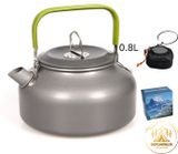  Ấm đun nước dã ngoại, ấm hợp kim nhôm mini cắm trại, phượt, leo núi, dã ngoại 