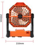  Quạt cắm trại dã ngoại Pin 5400mAh tích hợp đèn, sạc điện thoại - Camping Vietnam 