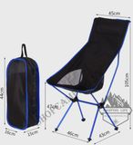  Ghế xếp có gối và tựa cỡ lớn hợp kim nhôm dành cho câu cá, cắm trại, dã ngoại 