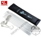  Kiềng 3 chân - giá treo nồi loại 3 khúc/4 khúc hợp kim nhôm trụ ống 8mm dành cho cắm trại, dã ngoại 
