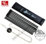  Kiềng 3 chân - giá treo nồi loại 3 khúc/4 khúc hợp kim nhôm trụ ống 8mm dành cho cắm trại, dã ngoại 