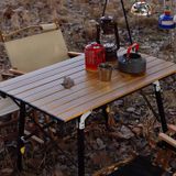  Bàn xếp gọn chân rút điều chỉnh độ cao hợp kim nhôm, bàn dã ngoại cao cấp 