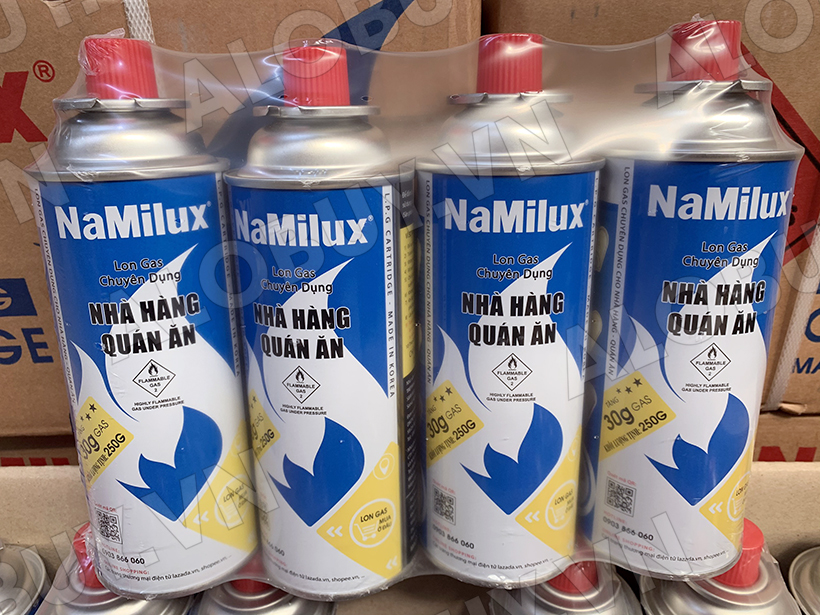 Bình ga mini Namilux 250g dành cho bếp ga mini – Camping VietNam