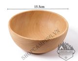  Chén gỗ sồi nguyên khối,Bát Ăn Bằng Gỗ Sồi Tự Nhiên Không Sơn Màu An Toàn Cho Bé 