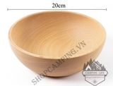  Chén gỗ sồi nguyên khối,Bát Ăn Bằng Gỗ Sồi Tự Nhiên Không Sơn Màu An Toàn Cho Bé 