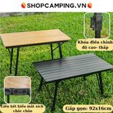  Bàn xếp gọn chân rút điều chỉnh độ cao hợp kim nhôm, bàn dã ngoại cao cấp 