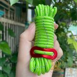  Dây dù cột lều bạt phản quang 4mm dài 4m kèm khóa nhôm,dây cột lều, dây căng dựng lều cắm trại, dã ngoại 