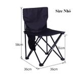  Ghế khung thép xếp gọn kèm túi đựng, ghế xếp câu cá dành cho cắm trại, dã ngoại 
