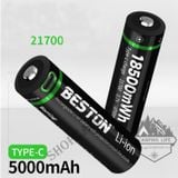  Beston Pin 21700 lithium sạc cổng sạc Type-c 5000mAh ( 1 viên) 