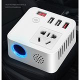  Bộ sạc điện điện thoại tích hợp inverter 12v sang 220v có sạc nhanh QC3.0 xe hơi 