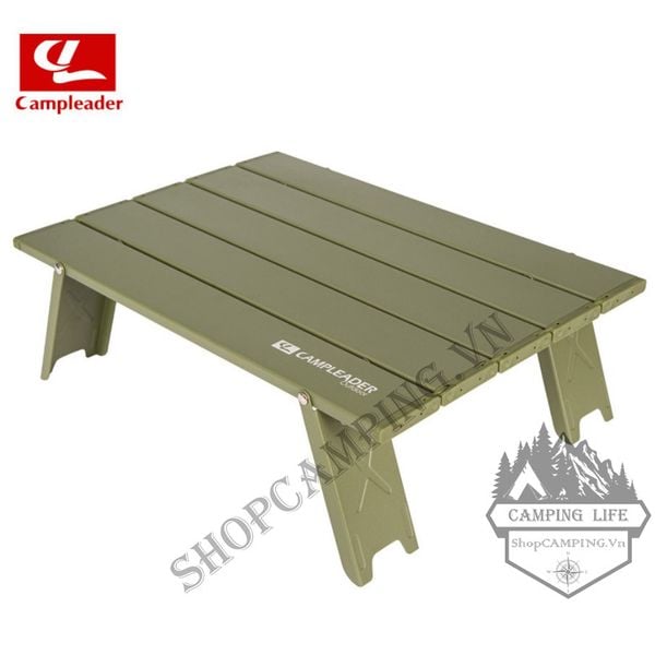  Bàn Xếp Mini Bằng Nhôm Màu Xanh Quân Đội Tiện Dụng Mang Theo Du Lịch Cắm Trại 