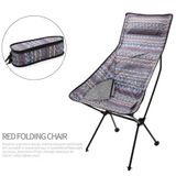  Ghế gấp gọn hợp kim nhôm có tựa đầu  hoa văn thổ cẩm, cắm trại, dã ngoại, câu cá 