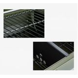  Lò nướng BBQ hun khói Maison Huis có đồng hồ đo nhiệt, bếp nướng than hoa dã ngoại cắm trại 