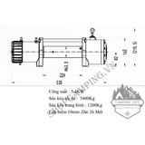  Tời điện cáp mềm xe bán tải, oto X-Man 12.000Lbs Full phụ kiện– giải pháp lý tưởng cho xe bán tải & SUV 